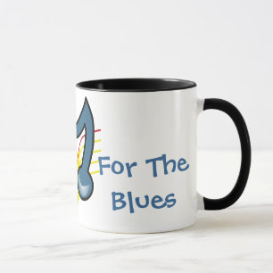 In De Stemmig Voor De Blues Keramische Mok