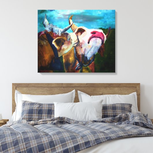 In de stemming canvas afdruk (Insitu (Slaapkamer))