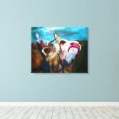 In de stemming canvas afdruk (Insitu (Houten vloer))