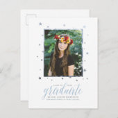 In de sterren Foto Afstuderen Briefkaart (Voorkant / Achterkant)