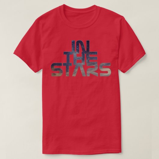 IN DE STERREN T-SHIRT (Design voorkant)