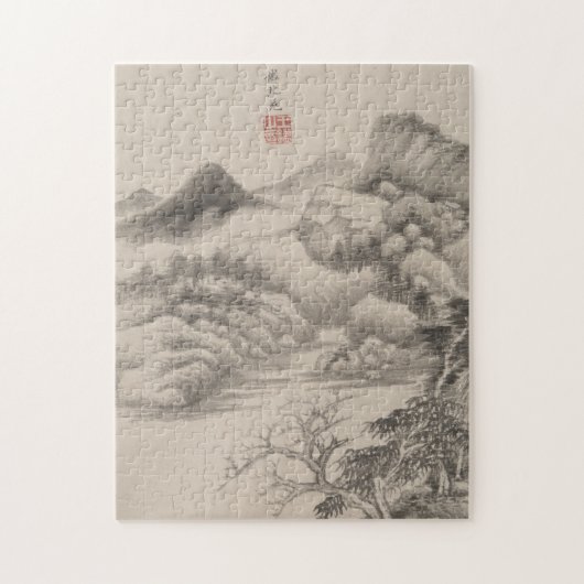 In de stijl van diverse oude meesters | B&W Legpuzzel (Verticaal)