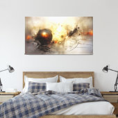 In de stijl van Gabriel Pacheco Canvas Afdruk (Insitu (Slaapkamer))