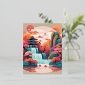 In de stijl van traditionele Chinese meticulouspai Folie Feestdagen Briefkaart (Staand Voorkant)