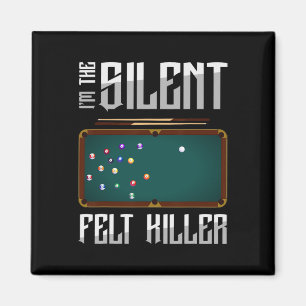 In de stille vilt moordenaar snooker pool biljart magneet
