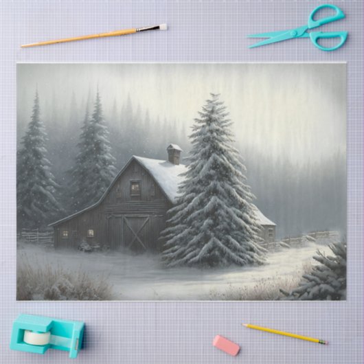 In de stilte van de nacht tissuepapier (Craft)