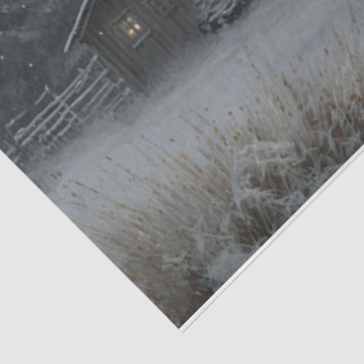 In de stilte van de nacht tissuepapier (Detail)