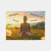 In de stilte van de Natuur Fleece Deken (Voorkant (Horizontaal))