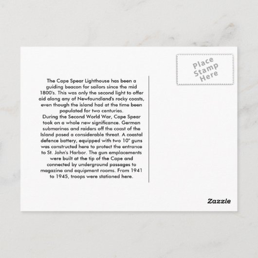 In de Storm Briefkaart (Achterkant)