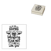 In de Stormen winden en het Citaat van Golven Rubberstempel (Gestempeld)