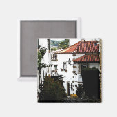 In de straat in Obidos Portugal Magneet (Voorkant / Achterkant)