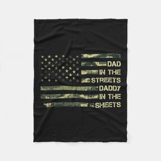 In de straten papa in de lakens vader39s dag 1 fleece deken (Voorkant)