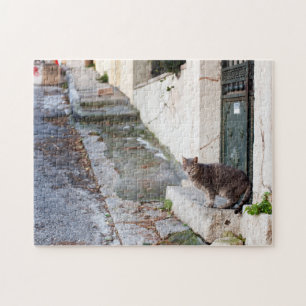 In de straten van Athene - Puzzle Legpuzzel