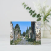 In de straten van Pompeii Briefkaart (Staand voorkant)