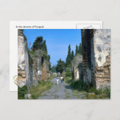 In de straten van Pompeii Briefkaart (Voorkant / Achterkant)