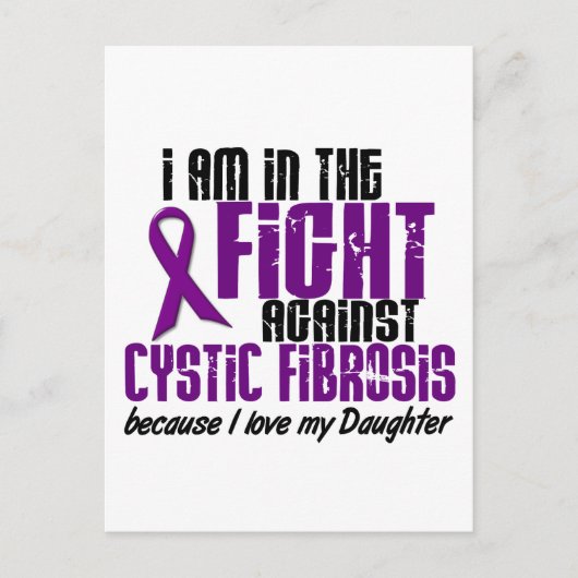 In de strijd tegen cystic fibrosis briefkaart (Voorkant)