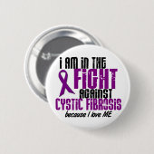 In de strijd tegen cystische fibrose voor mij ronde button 5,7 cm (Voorkant /achterkant)