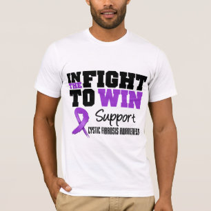 In de strijd tegen het winnen van cystic fibrosis t-shirt