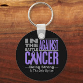 In de strijd tegen Hodgkins Lymphoma Sleutelhanger (Voorkant)