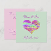 In de stroom van de liefde save the date (Voorkant / Achterkant)
