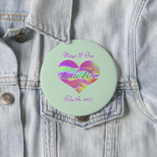 In de Stroom van Liefde Ronde Button 4,0 Cm