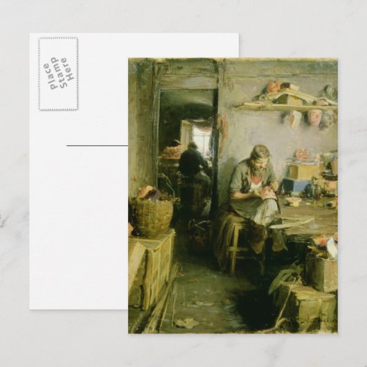 In de Studio Masker, 1897 Briefkaart (Voorkant / Achterkant)