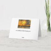 In de Sunset Sympathiekaart Kaart (Achterkant)