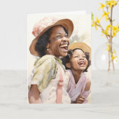 In de taal van de liefde: Moederdag Kaart (Gele Bloem)