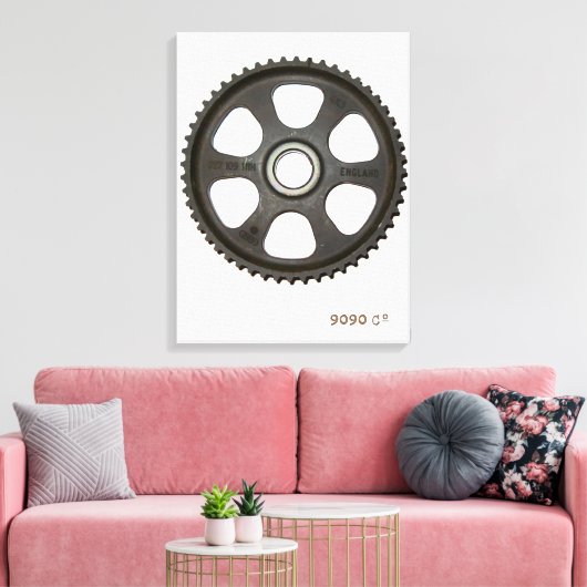 In de tandheelkunst canvas afdruk (Insitu (Woonkamer))