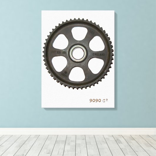 In de tandheelkunst canvas afdruk (Insitu (Houten vloer))