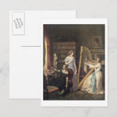 In de tekentekens (w/c op papier) briefkaart (Voorkant / Achterkant)