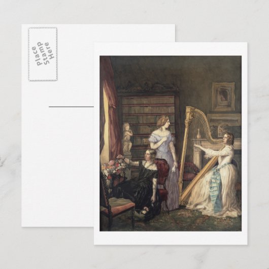 In de tekentekens (w/c op papier) briefkaart (Voorkant / Achterkant)