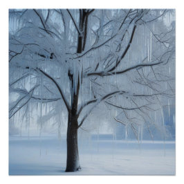 In de tijd bevroren perfect poster