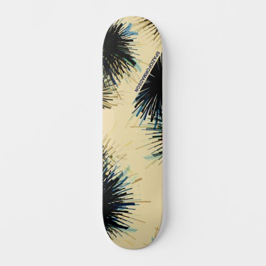 In de tint van de kleur Beige Persoonlijk Skateboard (Voorkant)