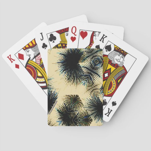 In de tint van de kleur Beige Pokerkaarten (Achterkant)