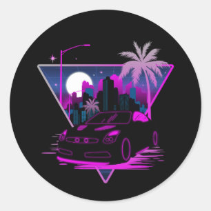 in de toekomst ronde sticker