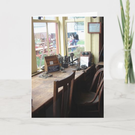 In de trein kaart (Voorkant)