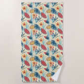 In De Tropen Lijkt De Tijd Langzamer Te Gaan Strandlaken (Voorkant)