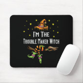 In de Trouble Maker Witch Halloween Matching Group Muismat (Met muis)