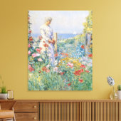 In de tuin, 1892 canvas afdruk (Insitu (Woonkamer))