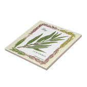 In de tuin ~ Bay Leaf Tile Tegeltje (Zijkant)