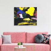 In de tuin bidden Jezus Canvas Print (Insitu (Woonkamer))