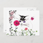 In de tuin briefkaart (Voorkant / Achterkant)