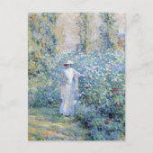 In de tuin briefkaart (Voorkant)