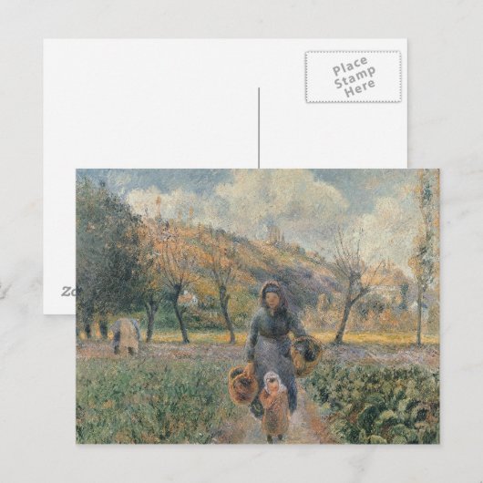 In de tuin briefkaart (Voorkant / Achterkant)