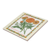 In de tuin ~ Calendula Tile Tegeltje (Zijkant)