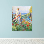 In de tuin canvas afdruk (Insitu (Houten vloer))