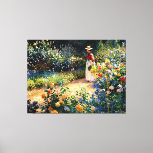 In de tuin canvas afdruk (Voorkant)