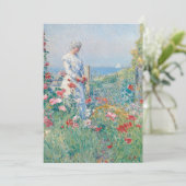 In de tuin | Childe Hassam (Staand voorkant)