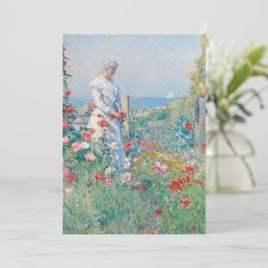In de tuin | Childe Hassam (Staand voorkant)